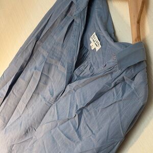 Nili Lotan Slate Blue Blouse Size M Designer Rare Find